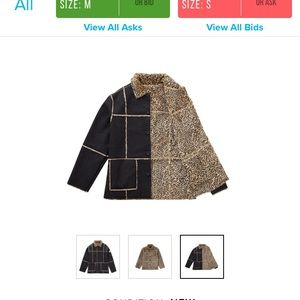 supreme reversible faux suede leopard coat